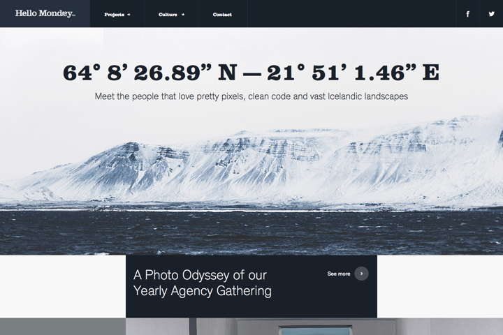 Hello Monday website preview